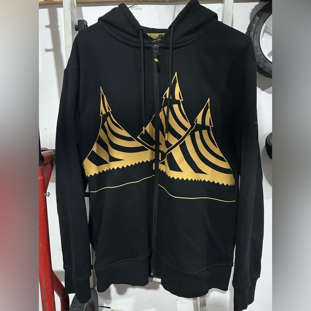 Cirque Du Soleil Full Zip Hoodie Gold Tent Sz L